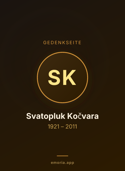 Gedenkportrait von Svatopluk Kočvara