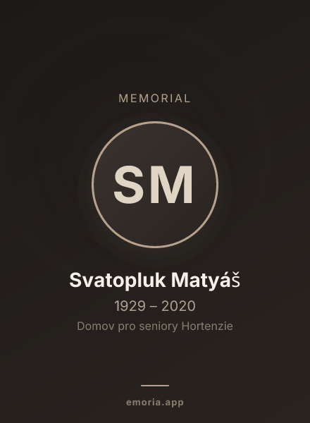 Memorial portrait of Svatopluk Matyáš