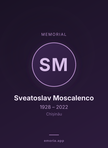 Memorial portrait of Sveatoslav Moscalenco