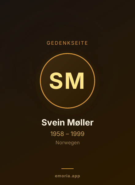 Gedenkportrait von Svein Møller