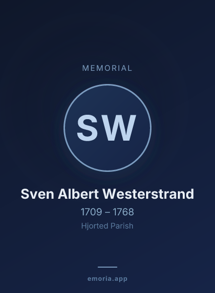 Memorial portrait of Sven Albert Westerstrand