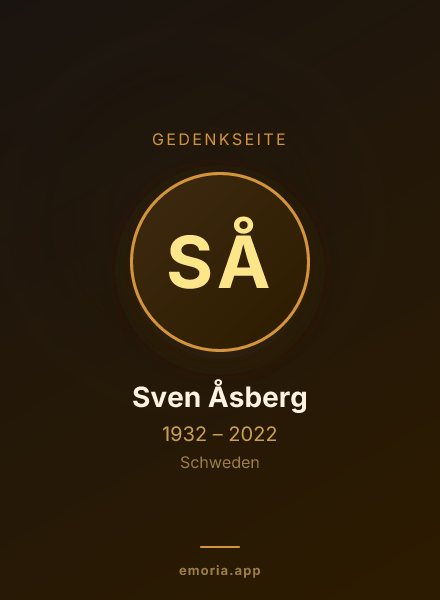 Gedenkportrait von Sven Åsberg