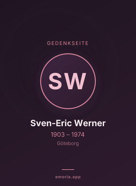 Gedenkportrait von Sven-Eric Werner