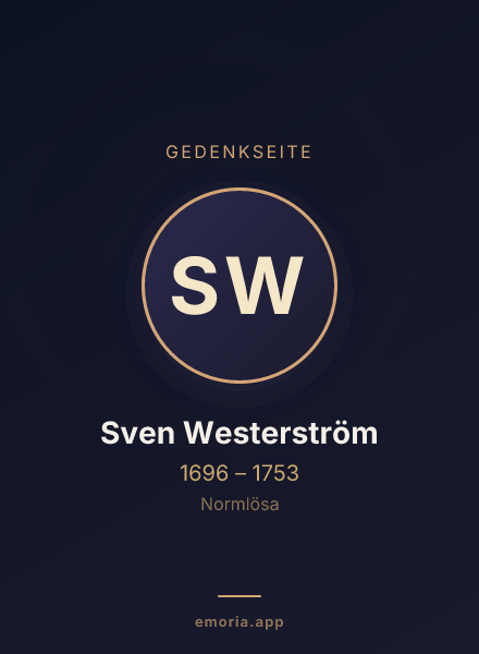 Gedenkportrait von Sven Westerström