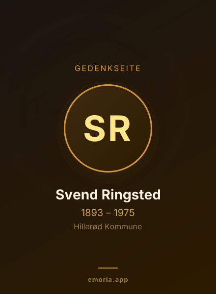 Gedenkportrait von Svend Ringsted
