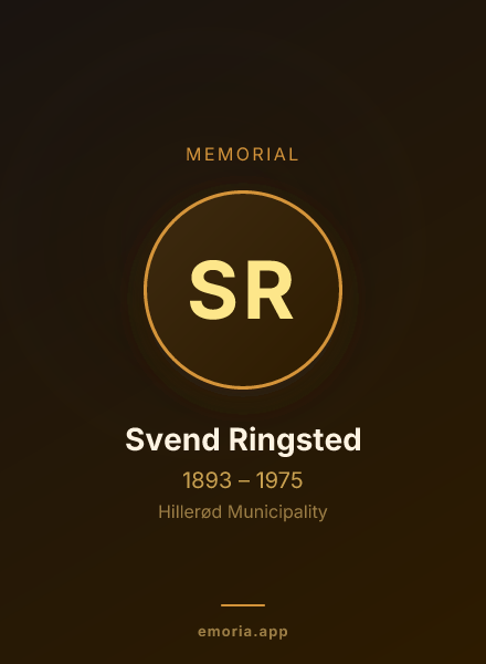 Memorial portrait of Svend Ringsted