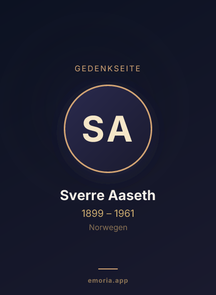 Gedenkportrait von Sverre Aaseth