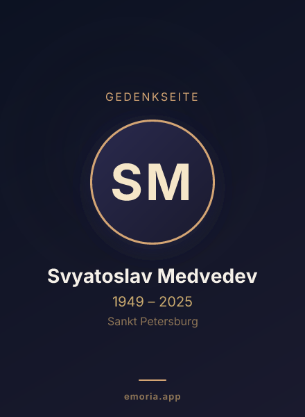 Gedenkportrait von Svyatoslav Medvedev