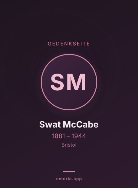 Gedenkportrait von Swat McCabe
