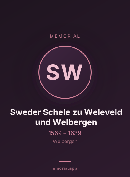 Memorial portrait of Sweder Schele zu Weleveld und Welbergen