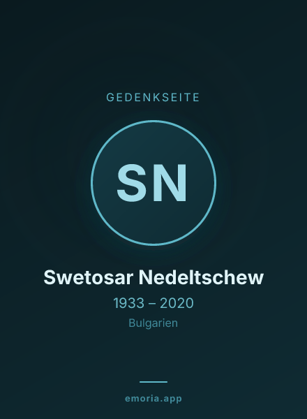 Gedenkportrait von Swetosar Nedeltschew