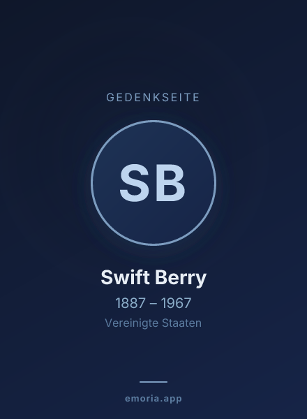 Gedenkportrait von Swift Berry