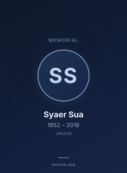 Memorial portrait of Syaer Sua