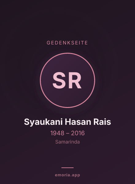 Gedenkportrait von Syaukani Hasan Rais