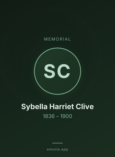 Memorial portrait of Sybella Harriet Clive