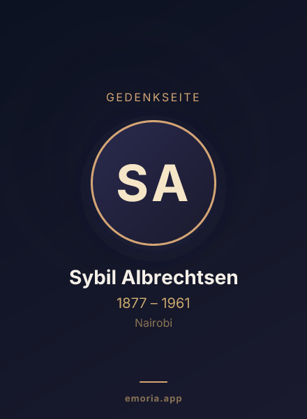 Gedenkportrait von Sybil Albrechtsen