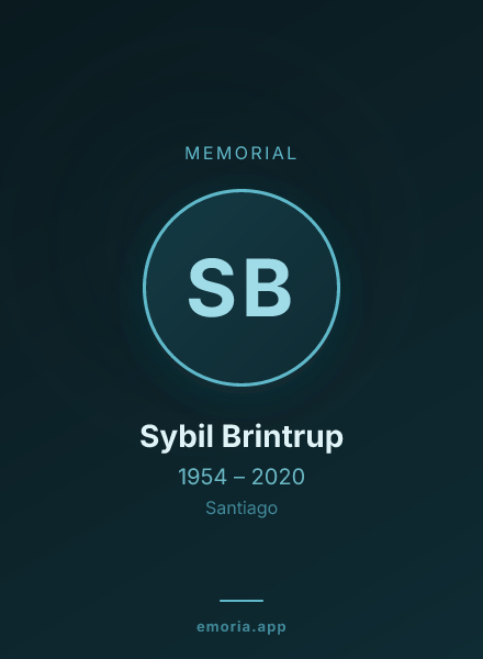 Memorial portrait of Sybil Brintrup