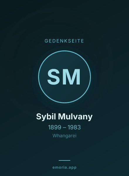 Gedenkportrait von Sybil Mulvany