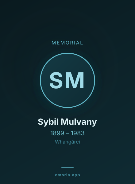Memorial portrait of Sybil Mulvany