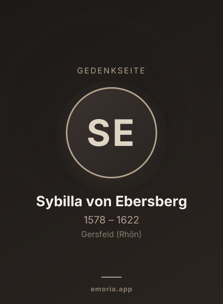 Gedenkportrait von Sybilla von Ebersberg
