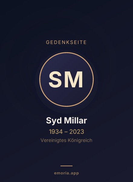 Gedenkportrait von Syd Millar
