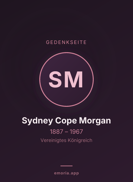 Gedenkportrait von Sydney Cope Morgan