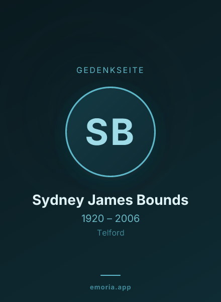 Gedenkportrait von Sydney James Bounds