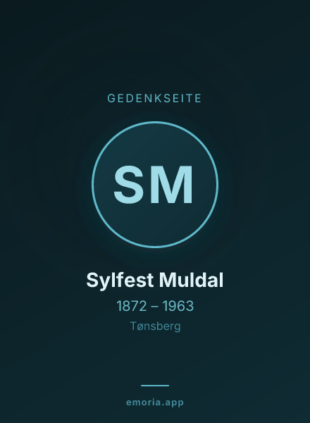 Gedenkportrait von Sylfest Muldal