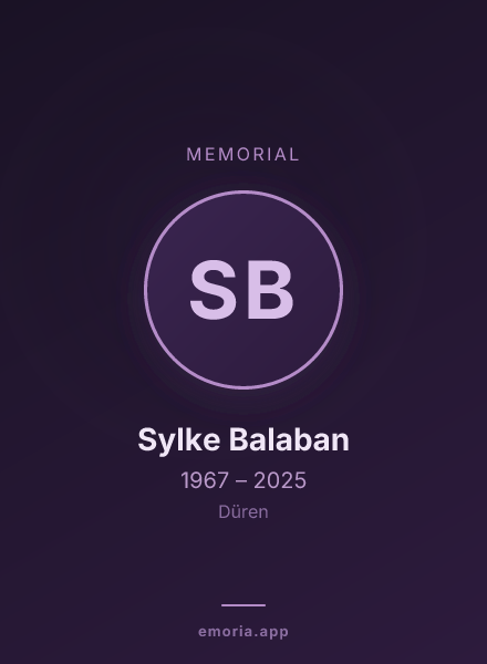 Memorial portrait of Sylke Balaban