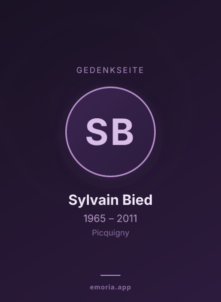 Gedenkportrait von Sylvain Bied