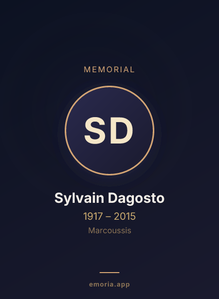 Memorial portrait of Sylvain Dagosto