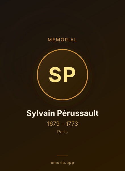 Memorial portrait of Sylvain Pérussault