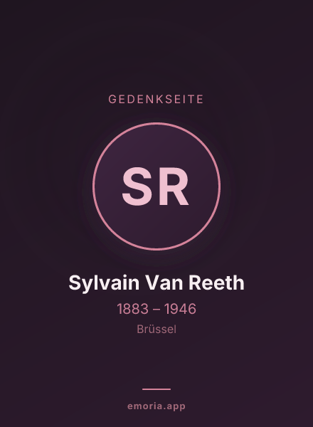 Gedenkportrait von Sylvain Van Reeth