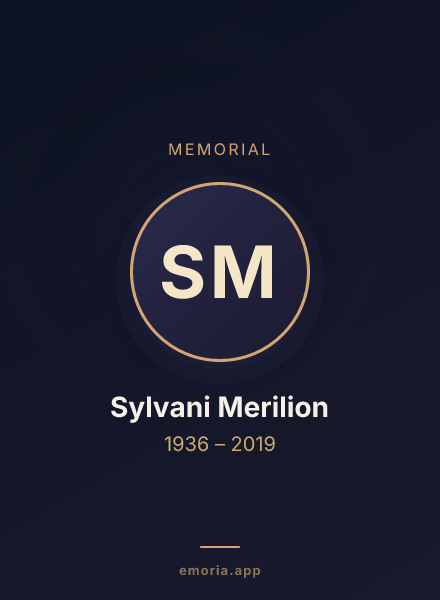 Memorial portrait of Sylvani Merilion