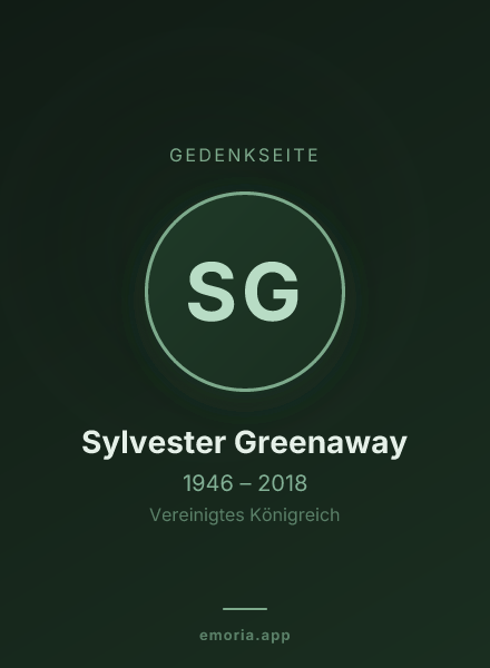 Gedenkportrait von Sylvester Greenaway