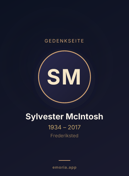 Gedenkportrait von Sylvester McIntosh