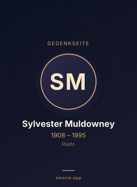 Gedenkportrait von Sylvester Muldowney