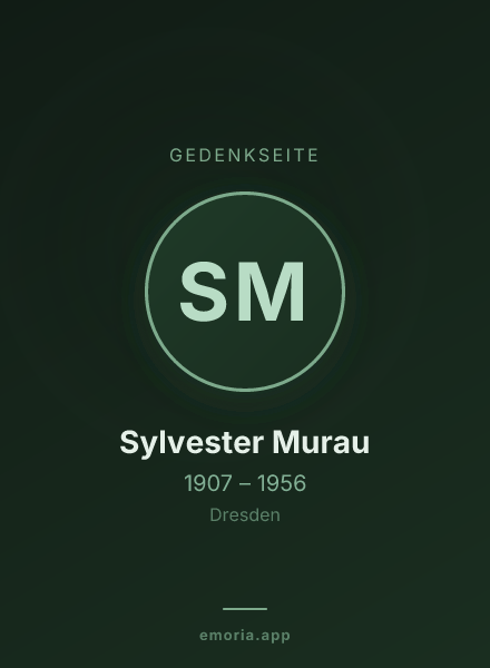 Gedenkportrait von Sylvester Murau
