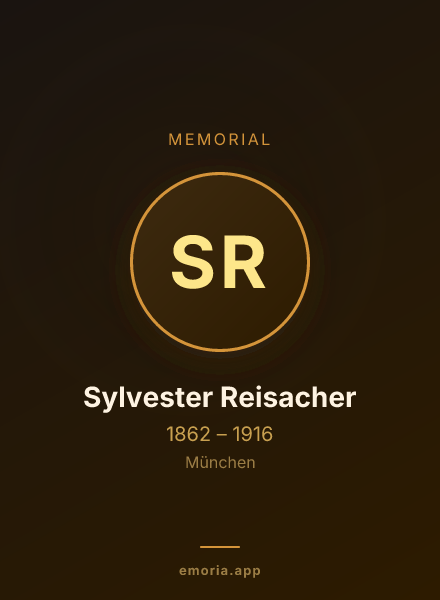 Memorial portrait of Sylvester Reisacher