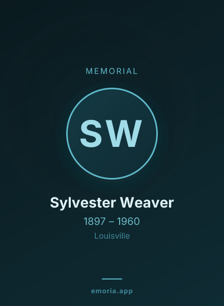 Memorial portrait of Sylvester Weaver