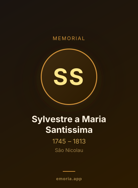Memorial portrait of Sylvestre a Maria Santissima