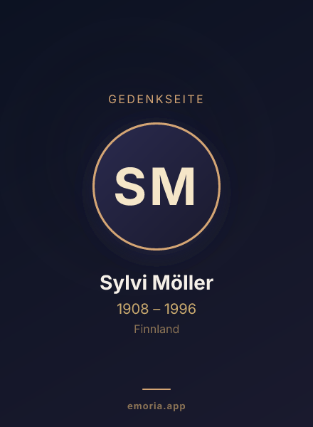 Gedenkportrait von Sylvi Möller