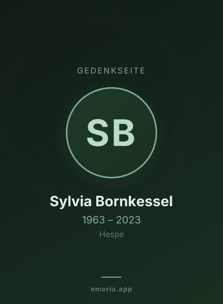 Gedenkportrait von Sylvia Bornkessel