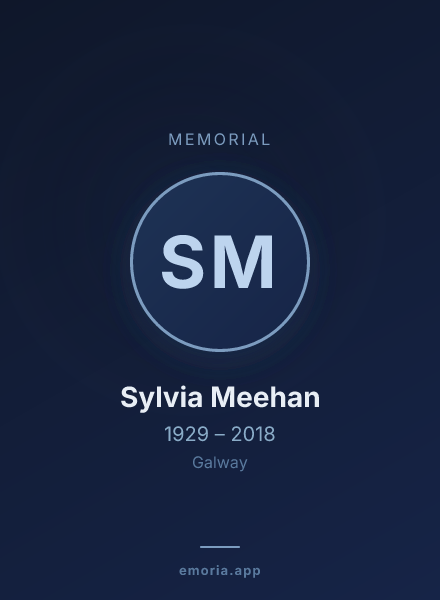 Memorial portrait of Sylvia Meehan