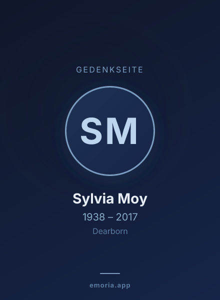 Gedenkportrait von Sylvia Moy