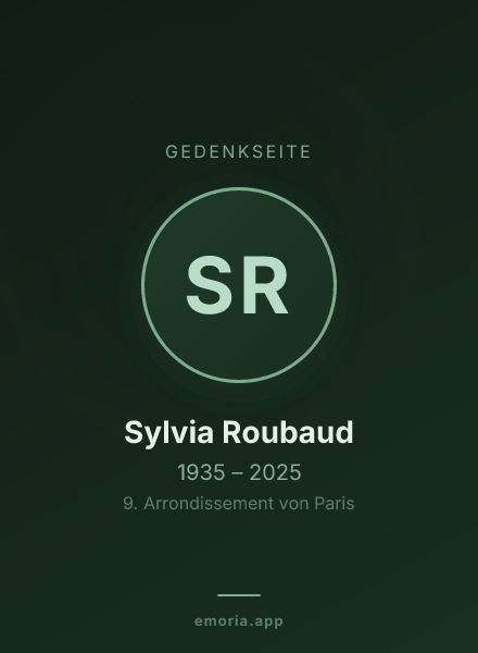 Gedenkportrait von Sylvia Roubaud