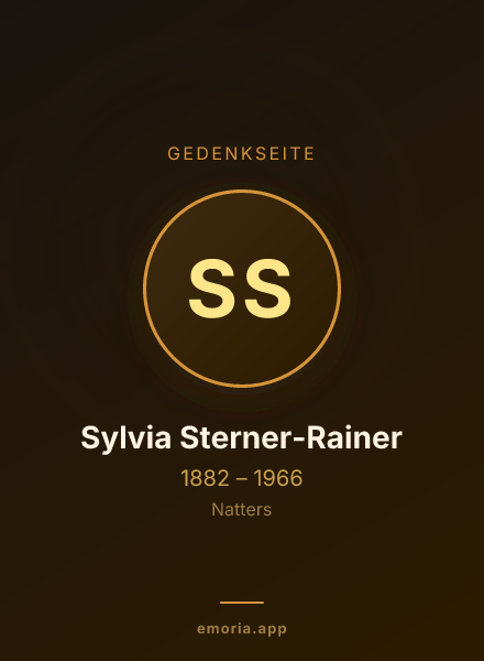 Gedenkportrait von Sylvia Sterner-Rainer