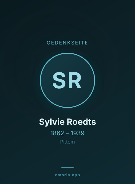 Gedenkportrait von Sylvie Roedts
