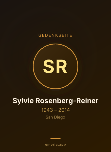 Gedenkportrait von Sylvie Rosenberg-Reiner