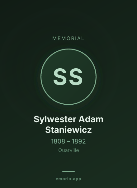 Memorial portrait of Sylwester Adam Staniewicz